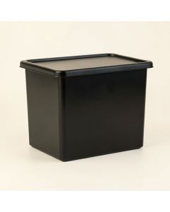 Alder Bluff Closed Outdoor Storage Box - Black (synthetic illustration; no displayed measurements)