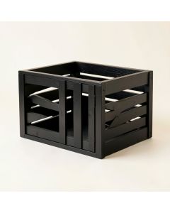 Field Canyon Empty Furniture-Style Pet Crate - Black (synthetic illustration; no displayed measurements)