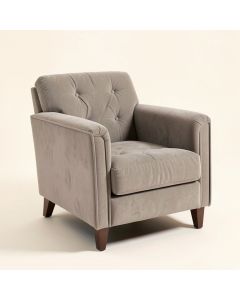 Valeria 30 '' Wide Tufted Polyester Armchair (synthetic illustration; no displayed measurements)