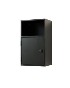 Dune Crossing Wall-Mounted Entry Cabinet - Black (synthetic illustration; no displayed measurements)