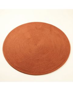 Hazel Brook Round Area Rug - Terracotta (synthetic illustration; no displayed measurements)