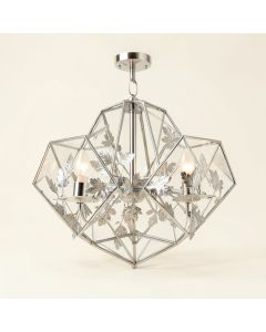 Carmen 6 - Light Lantern Geometric Chandelier (synthetic illustration; no displayed measurements)