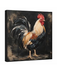 Farm Fresh Rooster By Jean Plout - Wrapped Canvas Graphic Art Print
