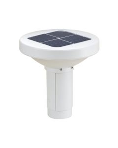 White Solar Powered Pathway Light (synthetic illustration; no displayed measurements)