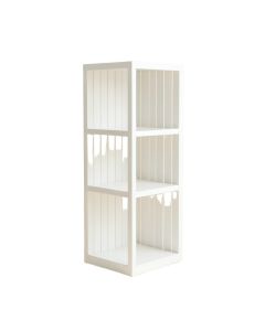 Briar Dell Narrow Cubby Tower - White (synthetic illustration; no displayed measurements)