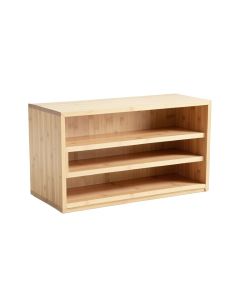 Heath Arc Low Bookcase - Beige
