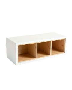 Shore Canyon Shoe Storage Bench - White (synthetic illustration; no displayed measurements)
