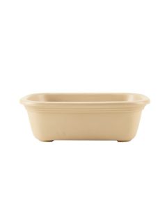 Holly Bend Empty Railing Planter With Integral Brackets - Beige