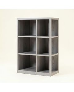 Pine Field Freestanding Bookcase - Gray (synthetic illustration; no displayed measurements)