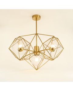 Edmundson 6 - Light Statement Geometric Chandelier (synthetic illustration; no displayed measurements)
