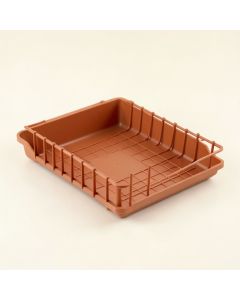 Cliff Arc Empty Under-Desk Cable Tray (synthetic illustration; no displayed measurements)