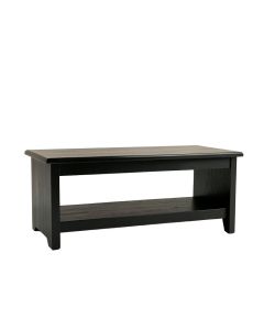 Aspen Bridge Indoor Bench - Black (synthetic illustration; no displayed measurements)