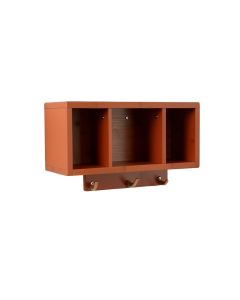 Heath Bluff Wall-Mounted Entryway Organizer Shelf - Terracotta