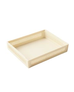 Maple Falls Empty Under-Desk Cable Tray - Ivory