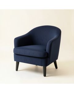 Harbor Crossing Upholstered Armchair - Navy (synthetic illustration; no displayed measurements)