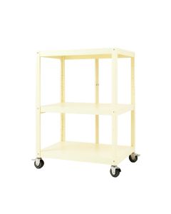 Maple Brook Empty Rolling Workshop Cart - Ivory