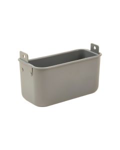 Olive Crossing Empty Railing Planter With Integral Brackets - Gray (synthetic illustration; no displayed measurements)