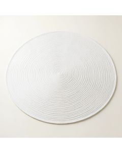 Cove Canyon Round Area Rug - White (synthetic illustration; no displayed measurements)