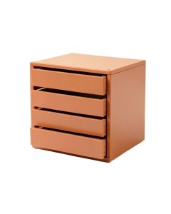 Dune Bridge Small-Parts Storage Drawer Cabinet - Terracotta (synthetic illustration; no displayed measurements)