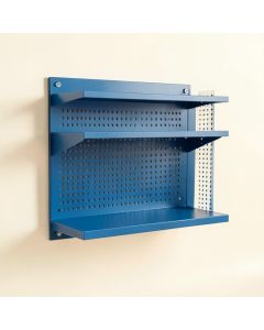 Meadow Edge Empty Wall-Mounted Tool Organizer Panel - Blue (synthetic illustration; no displayed measurements)