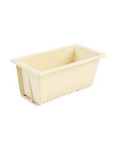 Lake Branch Empty Railing Planter With Integral Brackets - Cream (synthetic illustration; no displayed measurements)