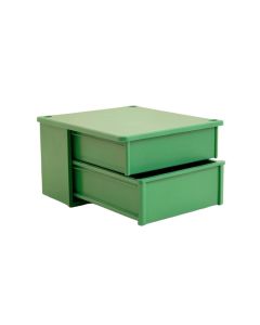 Juniper Bluff Small-Parts Storage Drawer Cabinet - Green