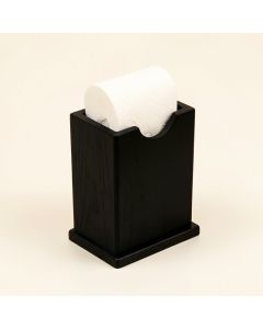 Wire/Acacia Wood Free-Standing Paper Towel Holder (synthetic illustration; no displayed measurements)