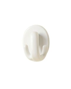 Cedar Bridge Wall-Mounted Robe Hook - White (synthetic illustration; no displayed measurements)