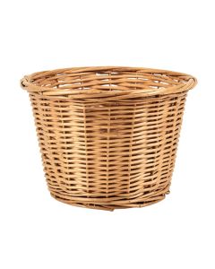 Rolling Wicker Laundry Basket