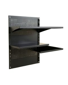 Cove Crossing Empty Wall-Mounted Tool Organizer Panel - Black (synthetic illustration; no displayed measurements)