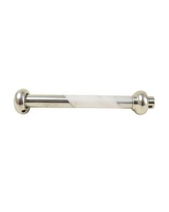 Faux Marble Ball Decorative Single Curtain Rod