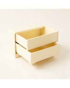 Stone Brook Small-Parts Storage Drawer Cabinet - Cream (synthetic illustration; no displayed measurements)