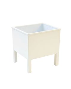 Wren Bridge Empty Raised Planter - White (synthetic illustration; no displayed measurements)