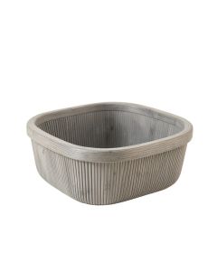 Linden Bridge Empty Storage Basket - Gray