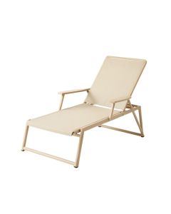 Sage Bluff Outdoor Lounge Chair - Beige (synthetic illustration; no displayed measurements)