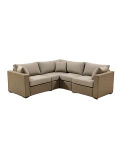 Boyden 4 Piece Sectional Seating Group With Cushions (synthetic illustration; no displayed measurements)