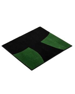 Lecanto Star Circle Monogram 34 '' X 22 '' Non-Slip Outdoor Door Mat