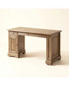 Rustic Glam Solid Wood Desk (synthetic illustration; no displayed measurements)