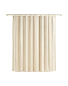 Meadow Canyon Shower Curtain Hanging Flat From A Plain Rod - Ivory (synthetic illustration; no displayed measurements)