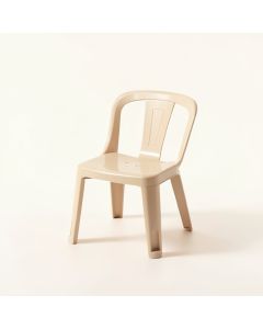 Ash Bend Small Chair - Beige (synthetic illustration; no displayed measurements)