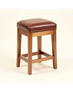 Davidson Solid Wood 27 '' Counter Stool (synthetic illustration; no displayed measurements)
