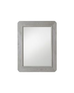 Dawn Bend Framed Wall Mirror - Gray