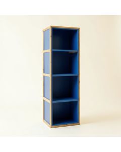 Shore Canyon Narrow Cubby Tower - Blue (synthetic illustration; no displayed measurements)
