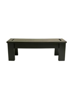 Bay Canyon Narrow Outdoor Storage Bench - Black (synthetic illustration; no displayed measurements)