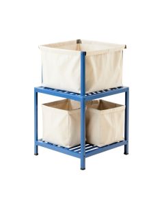 Flint Brook Laundry Sorting Station With Plain Removable Bags - Blue (synthetic illustration; no displayed measurements)