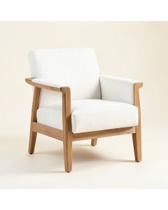 Willow Edge Upholstered Armchair - White (synthetic illustration; no displayed measurements)