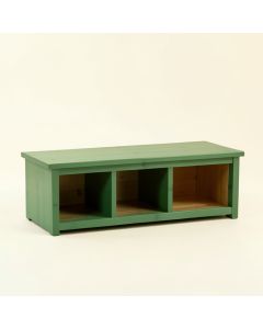 Meadow Crest Shoe Storage Bench - Green (synthetic illustration; no displayed measurements)