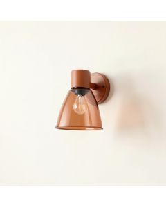 Fern Arc Wall Sconce Mounted On A Plain Wall (synthetic illustration; no displayed measurements)