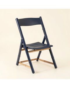 Laurel Crest Folding Outdoor Chair - Navy (synthetic illustration; no displayed measurements)