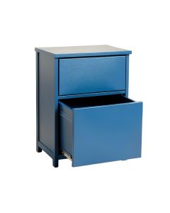 Brook Canyon Freestanding Pull-Out Hamper Cabinet - Blue (synthetic illustration; no displayed measurements)